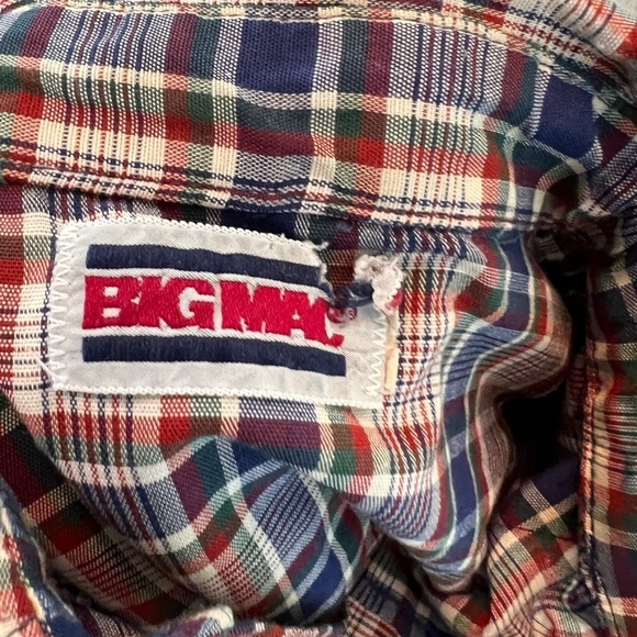 Vintage Rancher Big Mac Plaid Western Button Down Pearl Snap Long Sleeve Shirt - Picture 5 of 5